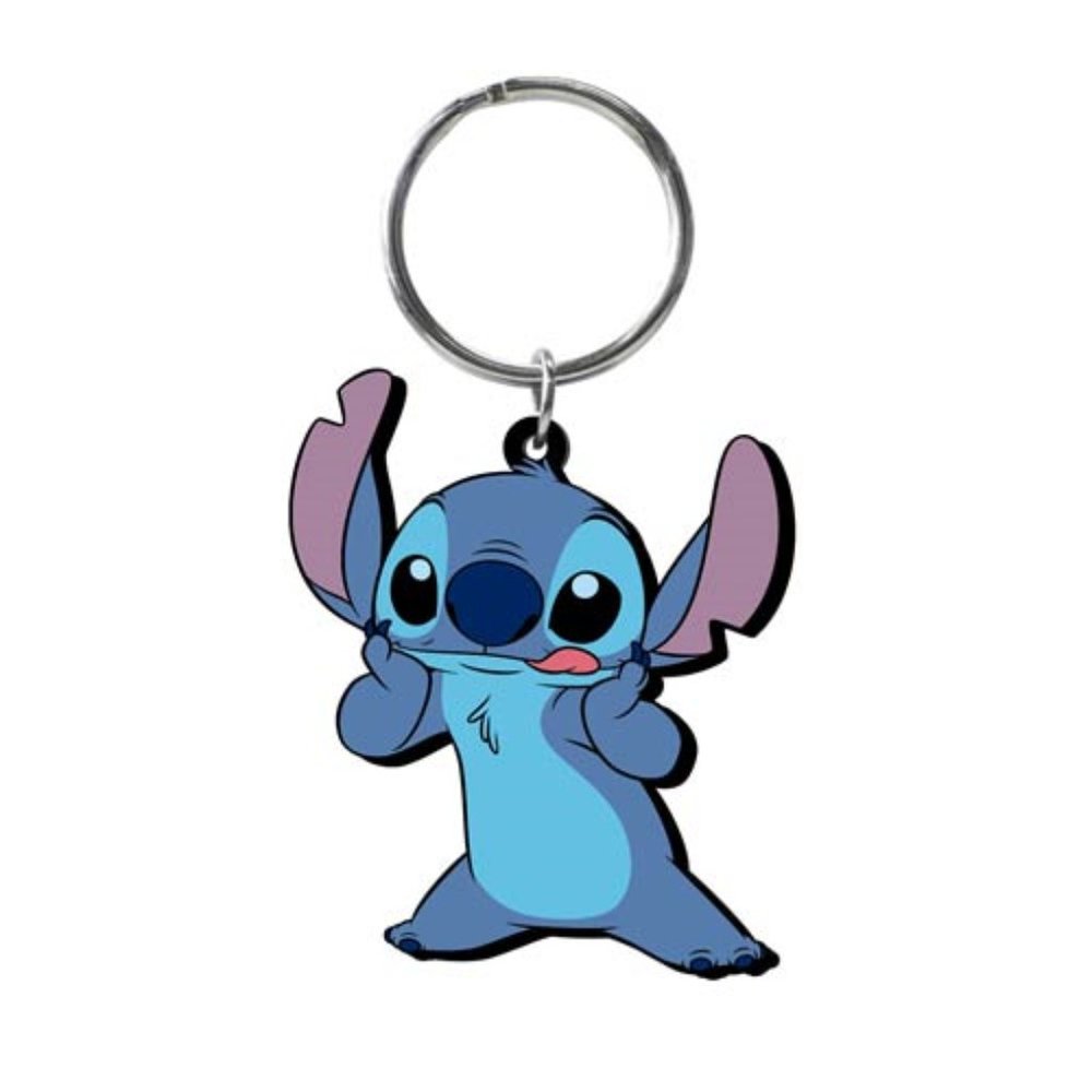 Lilo & Stitch Disney Bag Clip Key Ring Soft Touch Flexible Keychain Monogram Int